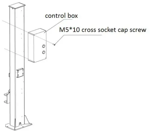 FRIEND FL 8224D Base Plate Two Post Lift User - Connect wires