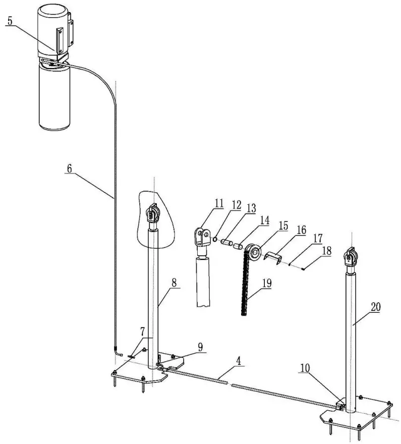 FRIEND FL 8224D Base Plate Two Post Lift User - Description 3