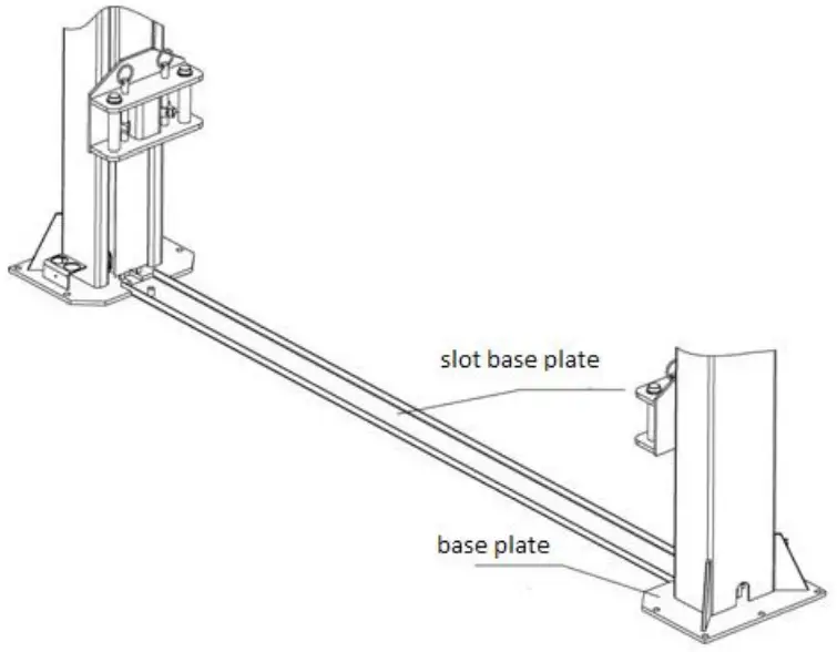 FRIEND FL 8224D Base Plate Two Post Lift User - base plate