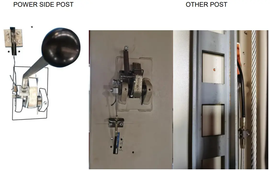 FRIEND FL 8224D Base Plate Two Post Lift User - power side post 1