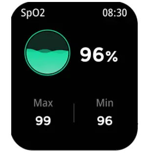 LEMFO C20Pro Sports Smartwatch - oxygen