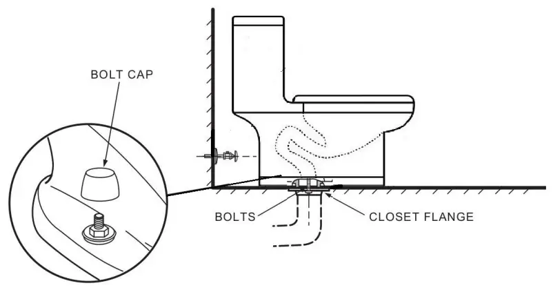 Tidoin OVS 0382Z Modern Piece Toilet - Fig4