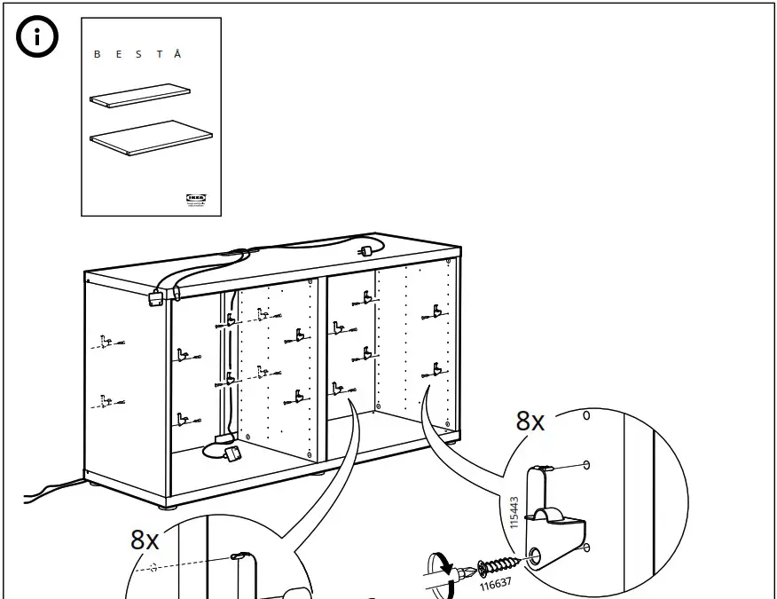 IKEA BESTÅ TV Bench - Product Overview 28
