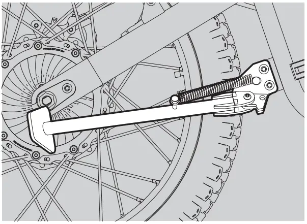 UBCO 2X2 Work Electric Bike - kickstand