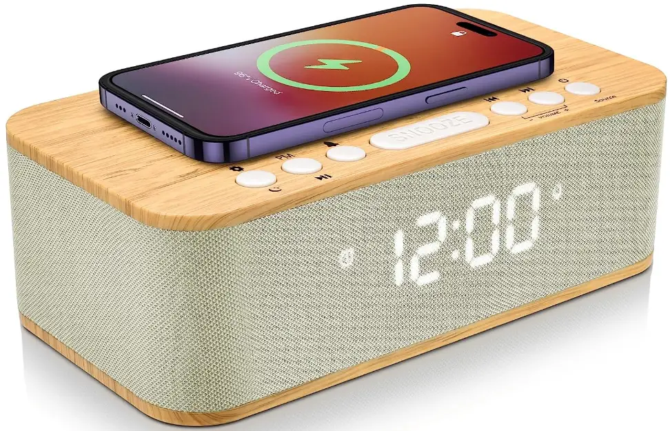 DOQUO AA6 Bluetooth Digital Alarm Clock Speaker-product