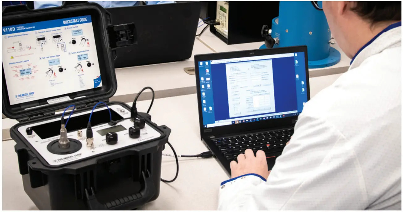 THE MODAL SHOP 9140 Series Portable Vibration Calibration System - APPLICATIONS