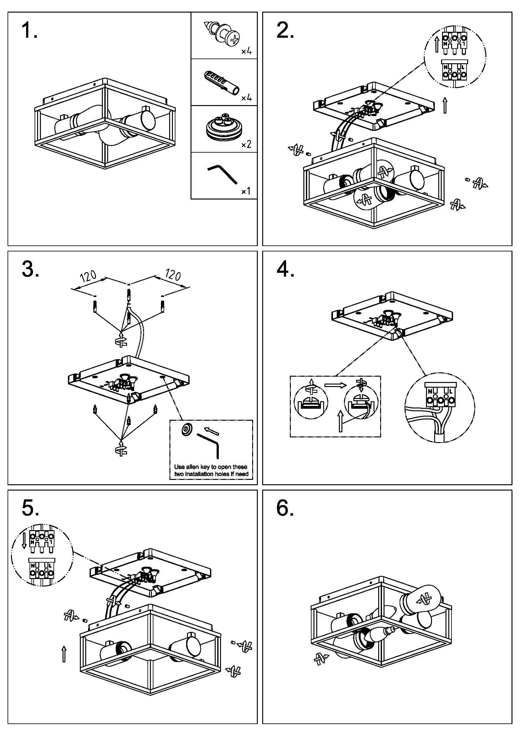 LUCIDE 27100 02 30 CARLYN Ceiling Light Bathroom - overview 5