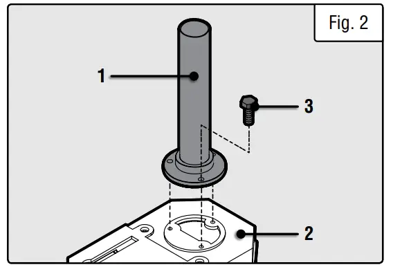 Attaching Column Assembly To Base