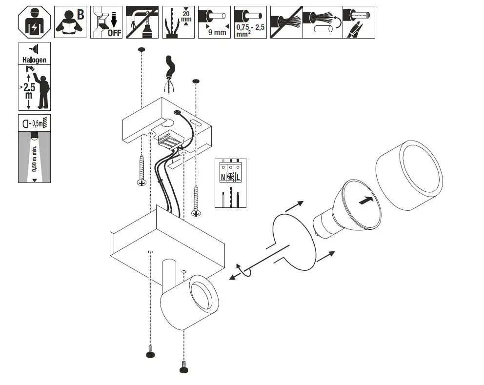 SLV 147361 Wall and Ceiling Light Instruction Manual-fig-3