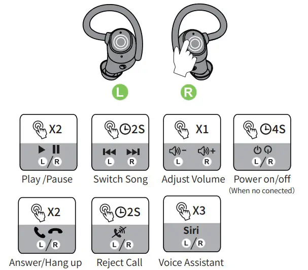 Q25 Wireless Earbuds - Hedphon4