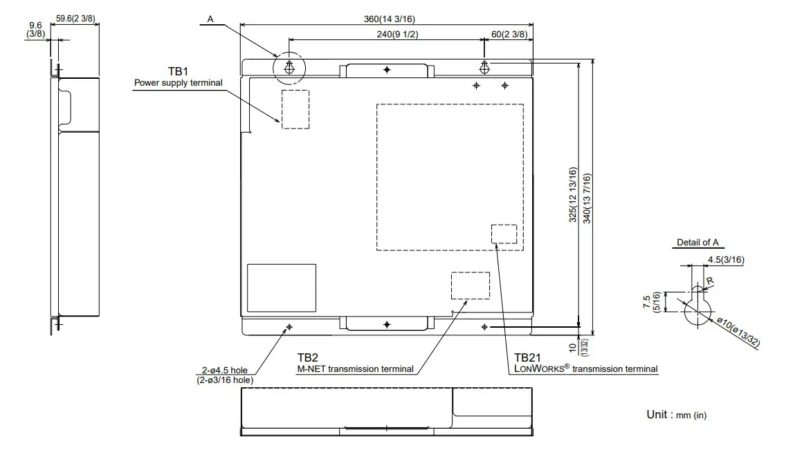 MITSUBISHI ELECTRIC LMAP04-E Building Air Conditioners Control System - External View