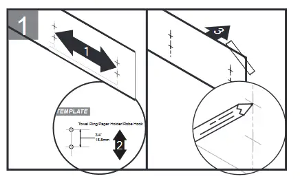 HomLux EB18004938 Bath Hardware Set - TOOL REQUIRED1