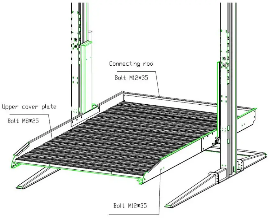 FRLEND FL 227EP Floor Plate Two Posts Lift - upper cover plate