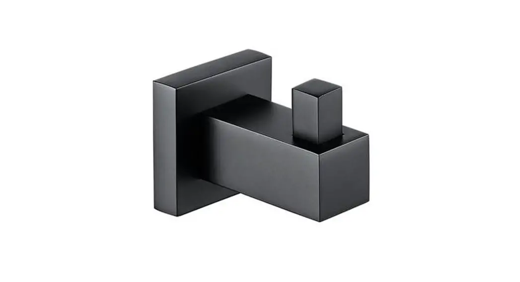 Better Bathrooms Beba_25493 Arissa Matt Black Robe Hook Instructions