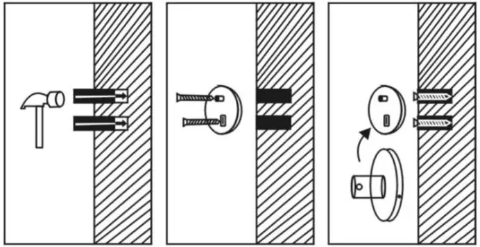 better bathrooms BeBa_25493 Arissa Matt Black Robe Hook - installations 2