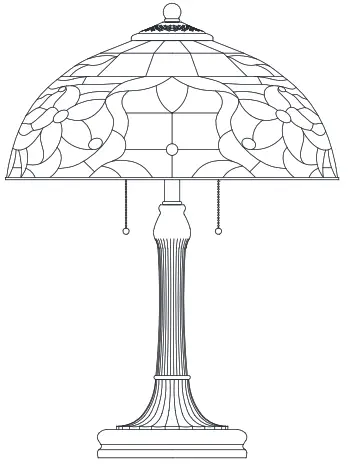 HOME DECORATORS COLLECTION HD7840B Scoresby 22.25 in. 2-Light Matte Black Table Lamp