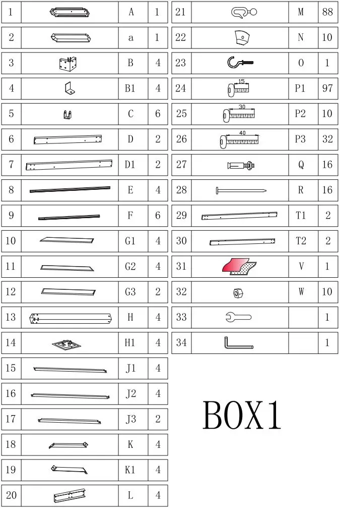 Outsunny 84C-347V00KK Hardtop Gazebo Curtains and Nets Instruction Manual - Tools