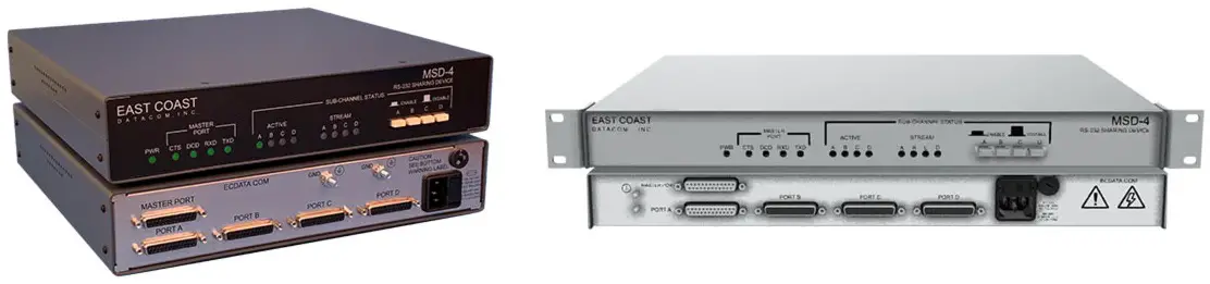 EAST-COAST-DATACOM-MSD-4 RS-232-Modem-Sharing-Device-product