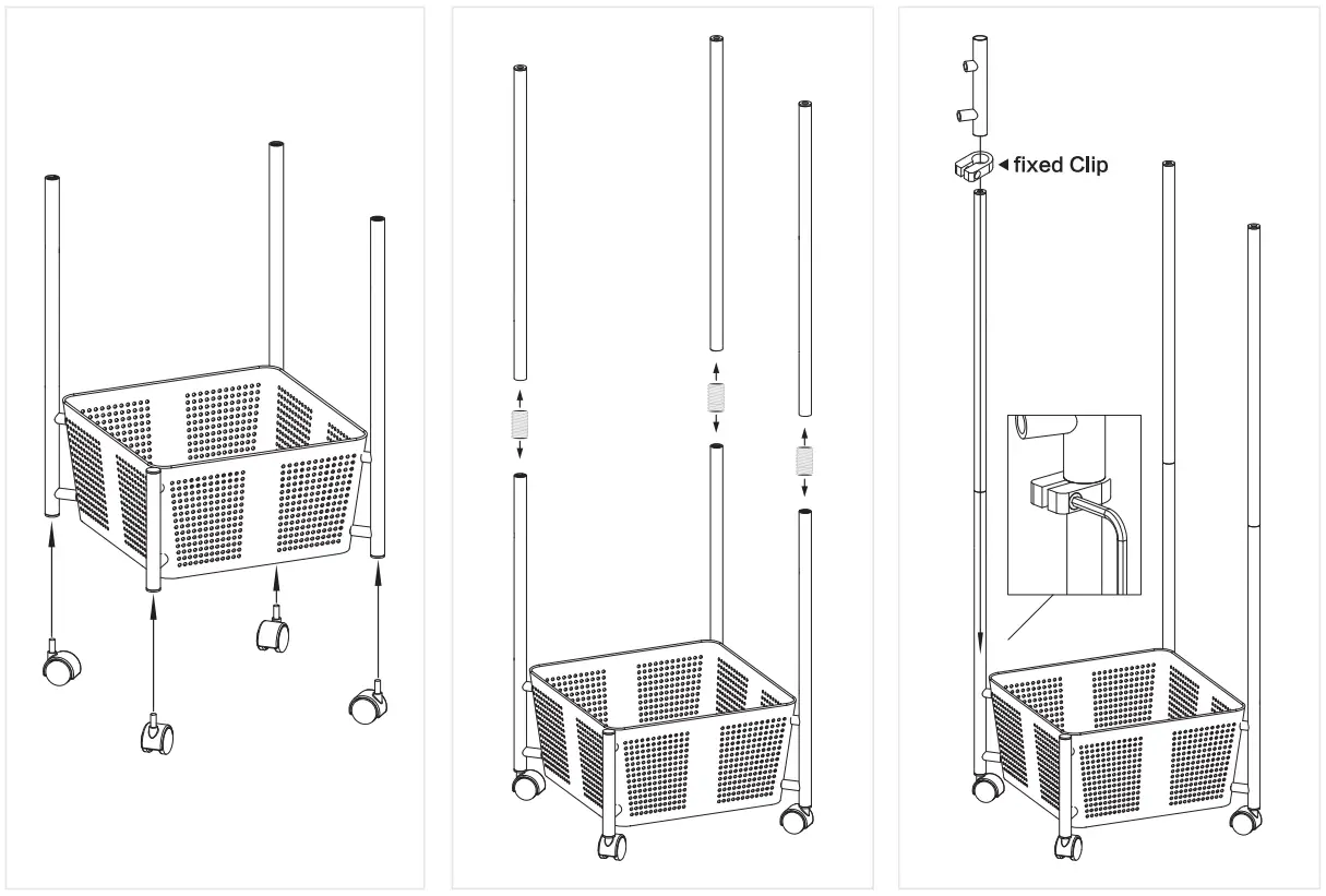 UNBRANDED 210906YH01 1 WP Portable Kitchen Cart - Installation procedure