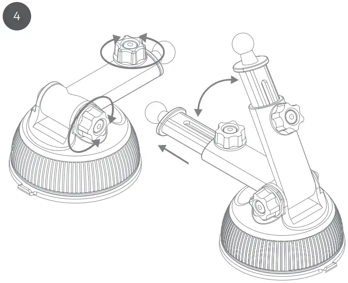 veho TA9 Universal Smartphone Holder - Adjust the dashboard mount