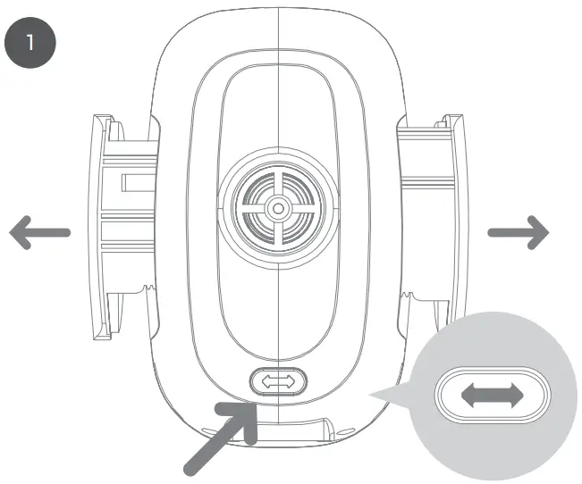 veho TA9 Universal Smartphone Holder - Extending the cradle