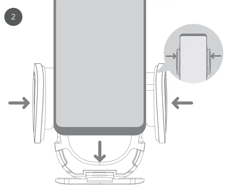 veho TA9 Universal Smartphone Holder - Install your smartphone