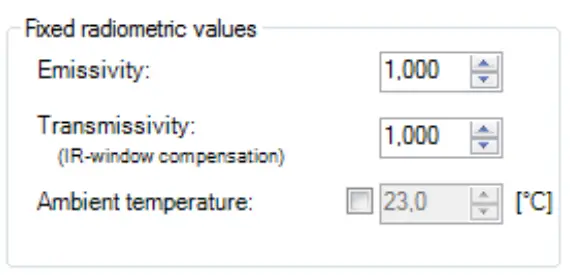 optris Xi 400 CM Infrared Camera - emissivity1