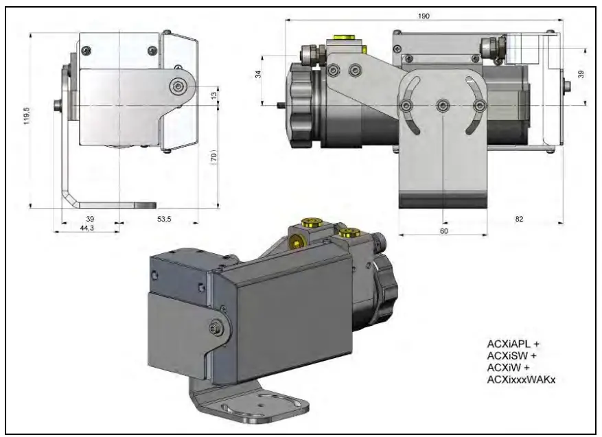 optris Xi 400 CM Infrared Camera - mounting kit