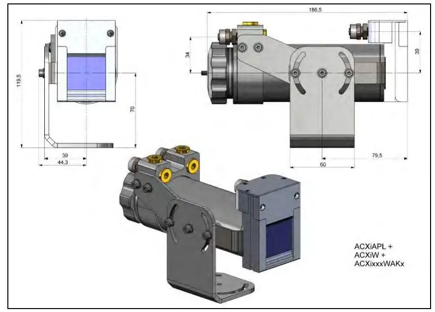 optris Xi 400 CM Infrared Camera - mounting kit1