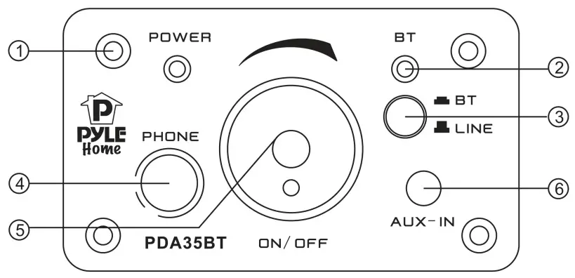 Pyle PDA35BT Mini Bluetooth Amplifier & Headphone Amp-fig- (1)