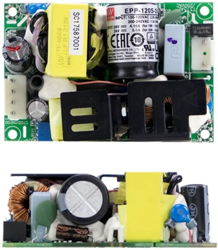 MEAN WELL EPP-120S Series 120W 3 Inch ×2 Inch Green Open Frame Power Supply