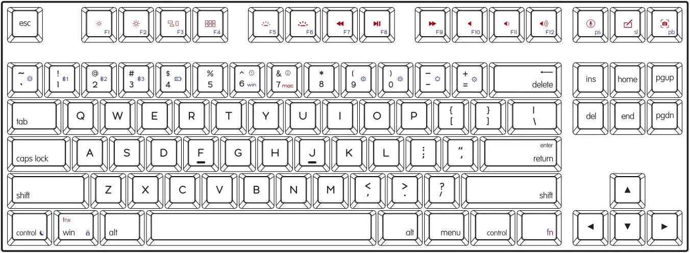 SKYLOONG GK87 87 Keys V2 Series RGB USB Wired USB Keyboard