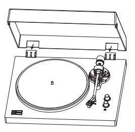 ARKROCKET AR-PH68 Cassini Turntable Instruction Manual - Installing the Lid