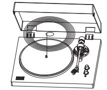 ARKROCKET AR-PH68 Cassini Turntable Instruction Manual - Place the record on the felt