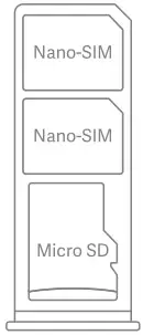 xiaomi 8A Smartphone - SIM Card Tray