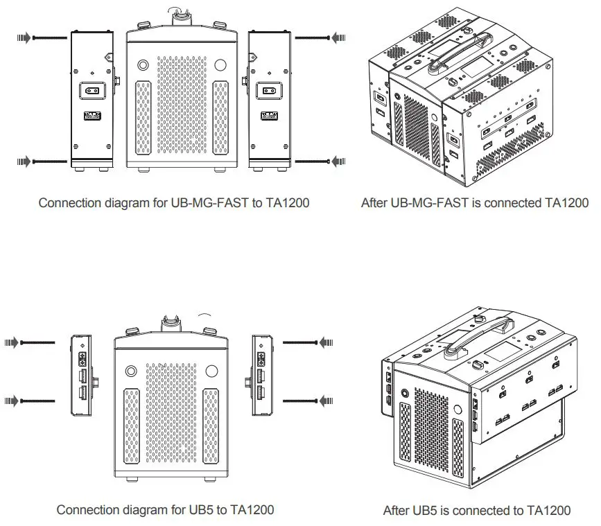 GREPOW TA1200U Compatible with Smart and Standard LiPo Batteries User Manual - Connection diagram