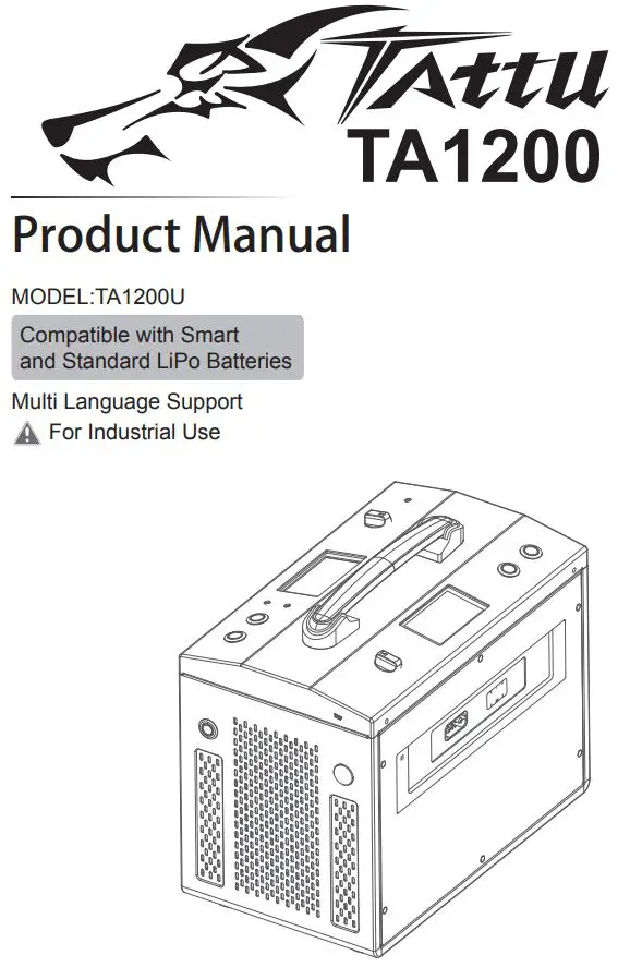 GREPOW TA1200U Compatible with Smart and Standard LiPo Batteries User Manual