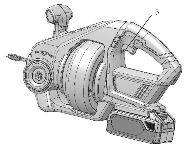 greenworks DA24B210 Cordless Plumbing Drain Cleaner - switce