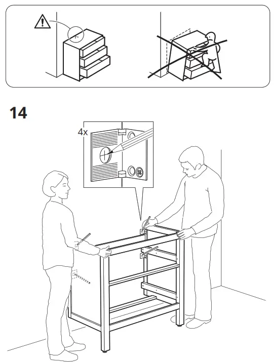 IKEA HEMNES Cabinet Washbasin 2 Drawers - Figure11