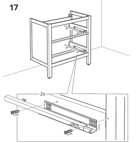 IKEA HEMNES Cabinet Washbasin 2 Drawers - Figure14