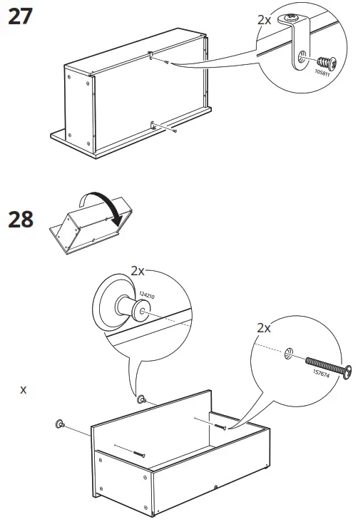 IKEA HEMNES Cabinet Washbasin 2 Drawers - Figure19