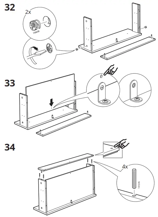 IKEA HEMNES Cabinet Washbasin 2 Drawers - Figure21