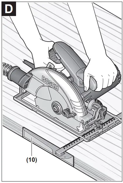 Sawing with a parallel