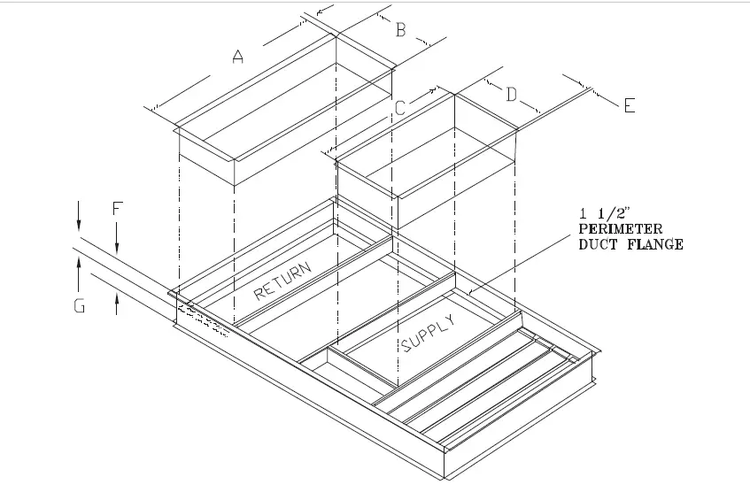 TRANE-FIACURB404-Roof-Curb-Packaged-Rooftop-Air-Conditioners-8