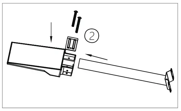 OECO OC-SL-010A LED Solar Street Light 8W with Remote Control - cross arm