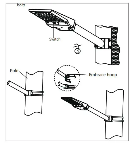 OECO OC-SL-010A LED Solar Street Light 8W with Remote Control - screwdriver