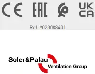 S P JETLINE Kanal Tipi Fan - Symbols 2