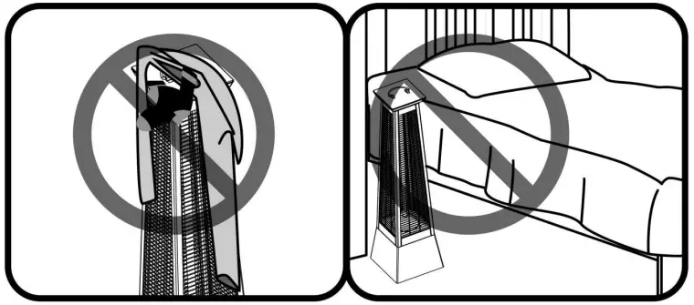 Habitat et Jardin 1536 128812 Volcano Carbon Fiber Radiant Electric Heate - Warrning