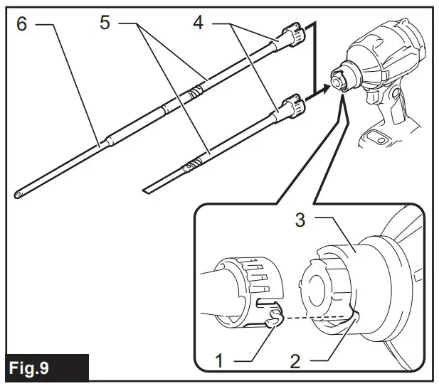 Installing and removing long nozzles