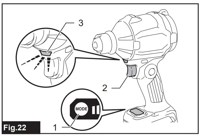 Lighting up the lamp